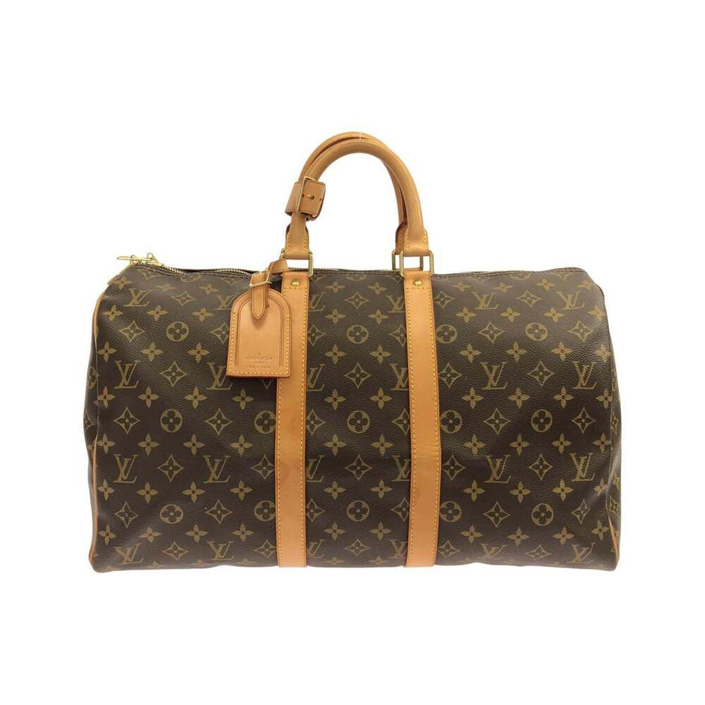 LOUIS VUITTON Authentic Brown Monogram Keepall 45 Boston Bag - Picture 1 of 10